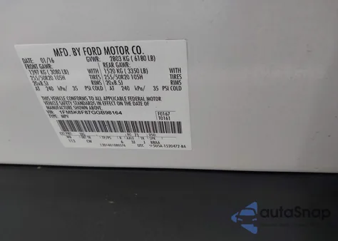 2016 Ford Explorer Limited from USA, damaged, VIN 1FM5K8F87GGB98164